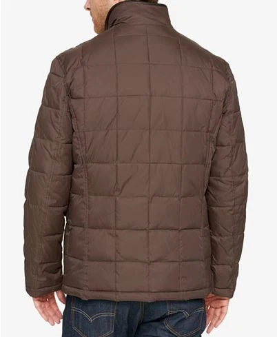 Women's Brown Quilted Puffer Jacket — Photo 2